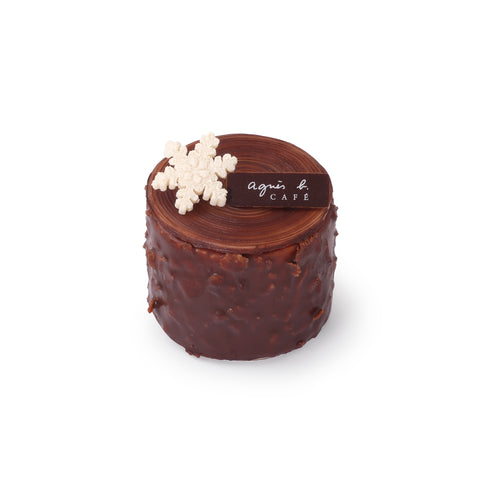 Bûche de Noël Praline sopnge mini cake - agnes b Cafe