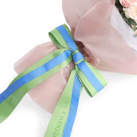 Fresh flower bouquet ribbon- agnes b Fleuriste