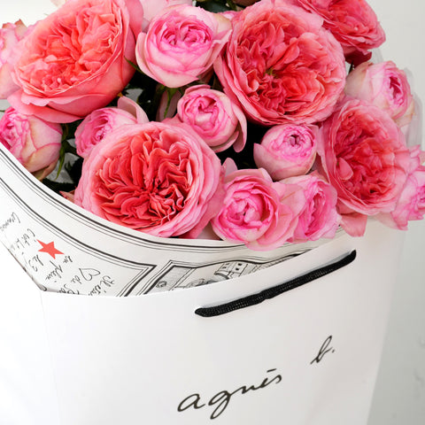 La Rose Fuchsia Fresh Flower Bouquet - agnes b Fleuriste