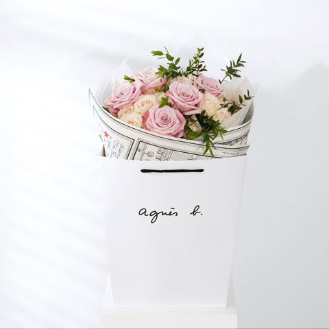 La Rose Pink Fresh Flower Bouquet | agnès b. FLEURISTE