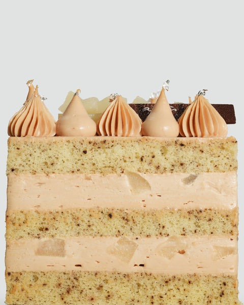 Earl Grey Pear Chiffon Cake