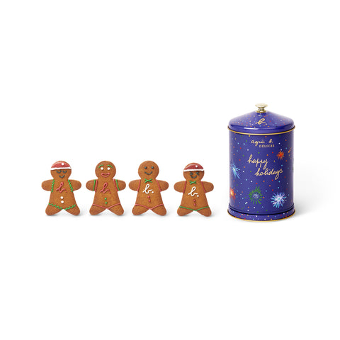 Ｍini gingerbread  in musical tin - agnes b Cafe Delice