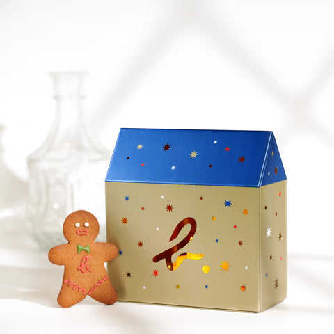 Mini gingerbread in candle light house tin (6pcs) | agnès b. CAFÉ & DELICE