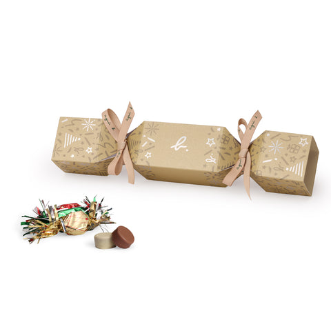 Christmas cracker with chocolate papillotes - agnes b Cafe Delice