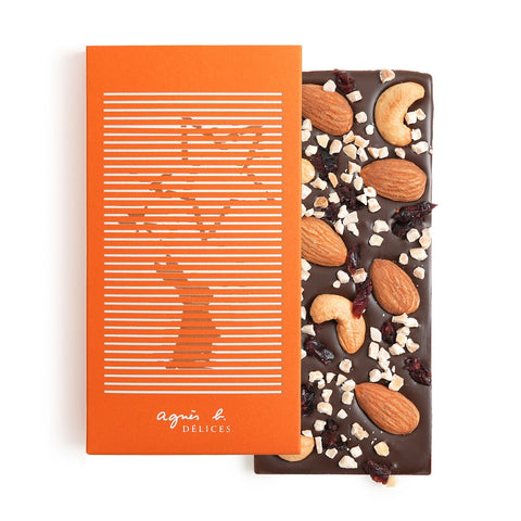 72% Dark Chocolate Mixed Nuts & Cranberries Bar
