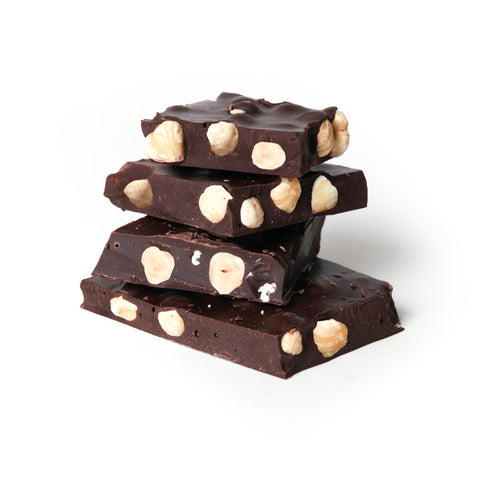 Dark chocolate with hazelnut