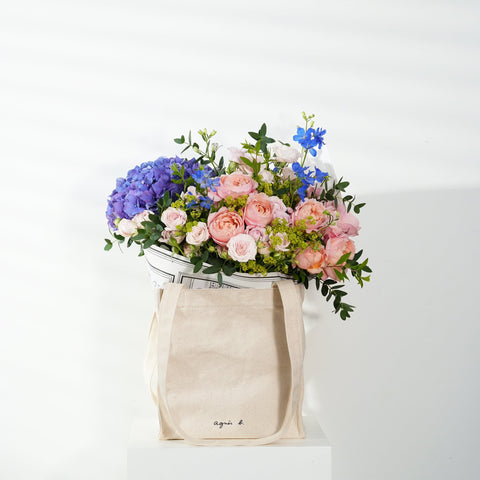 Gabrielle Fresh Flower Bouquet with Tote Bag | agnès b. FLEURISTE