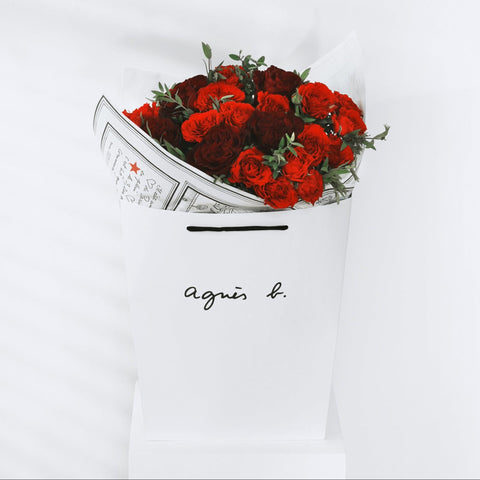 La Rose Rouge Fresh Flower Bouquet - agnes b Fleuriste
