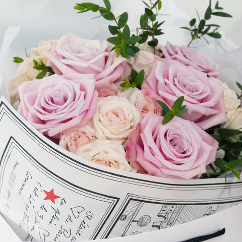 La Rose Pink Fresh Flower Bouquet | agnès b. FLEURISTE