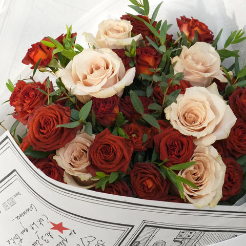 La Rose Mocha Fresh Flower Bouquet | agnès b. FLEURISTE