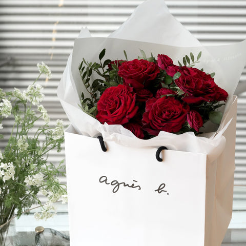 La Rose Rouge Fresh Flower Bouquet - agnes b Fleuriste