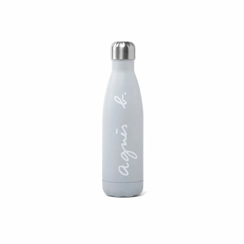 agnès b. classic logo thermal flask - light grey - agnes b Cafe Fleuriste