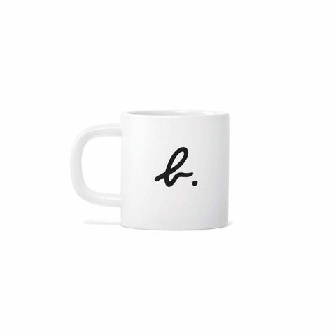 agnès b. logo ceramic mug - white 12oz - agnes b Cafe Fleuriste