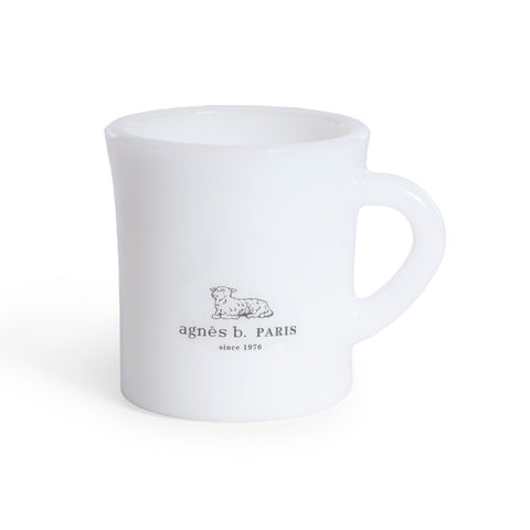 agnès b. X Olde milk-glass mug - White - agnes b Cafe Fleuriste