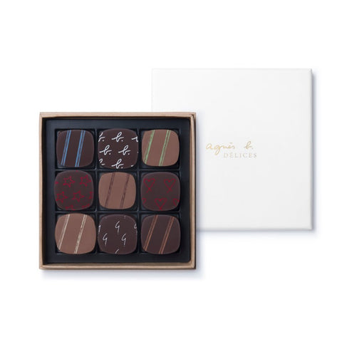 Bonbon chocolate gift box (9pcs) - agnes b Cafe Fleuriste